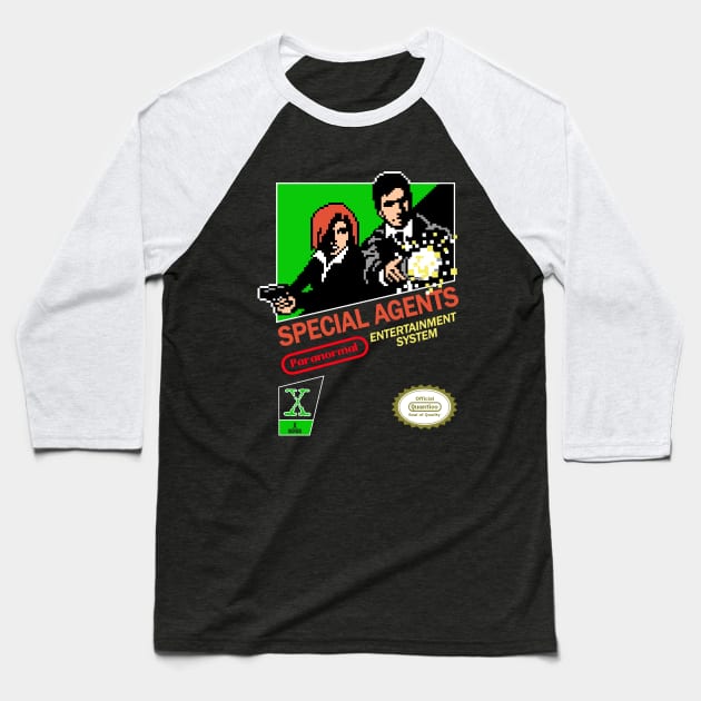 Special Agents Baseball T-Shirt by Littlebluestudios